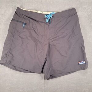 Patagonia Recycled‎ Nylon Draw String Shorts Zip Pocket Gray Draw String Mens